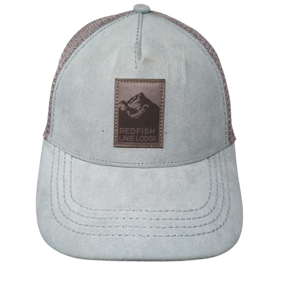 Red Fish Lake Lodge Snapback Trucker Hat Multi OS Adjustable Mesh Richardson